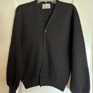 Pendleton Men's Dark Gray Cardigan Sweater